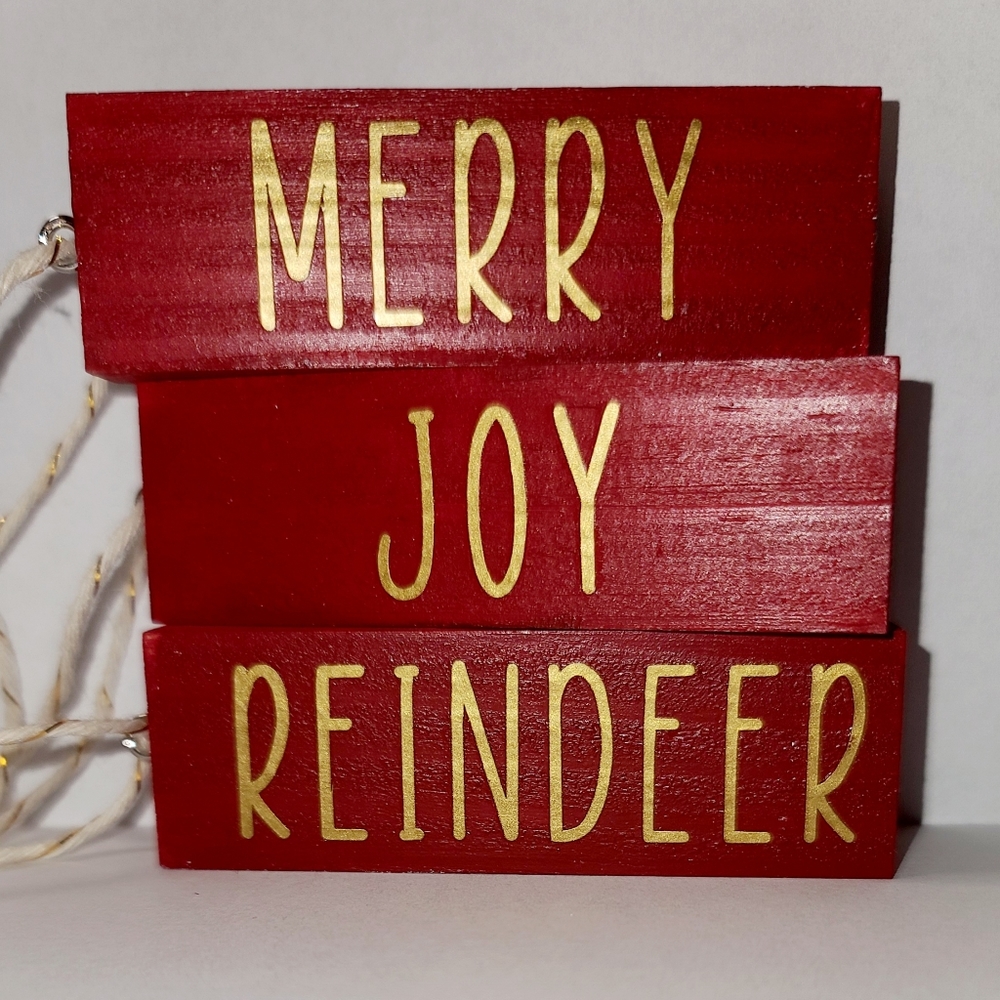 Rae Dunn inspired Christmas ornaments